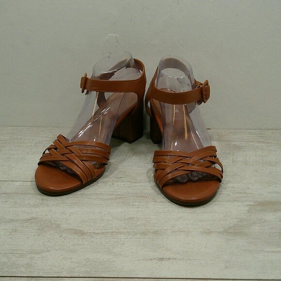 Vionic Peony Casual Comfort Leather Woven Chunky Sandals Size 10 - Picture 3 of 12